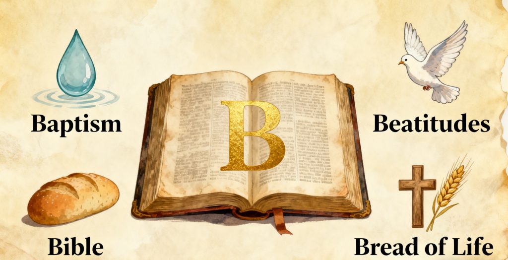 a bible dictionary for letter b