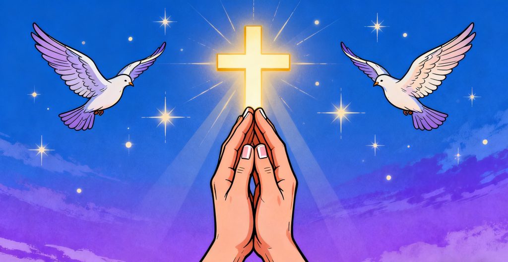 hands holding to pray